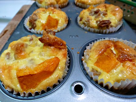 Pumpkin Egg Muffins in Pan