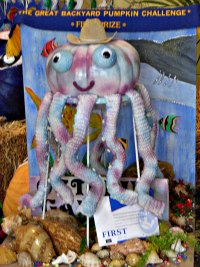 octopus pumpkin decoratio