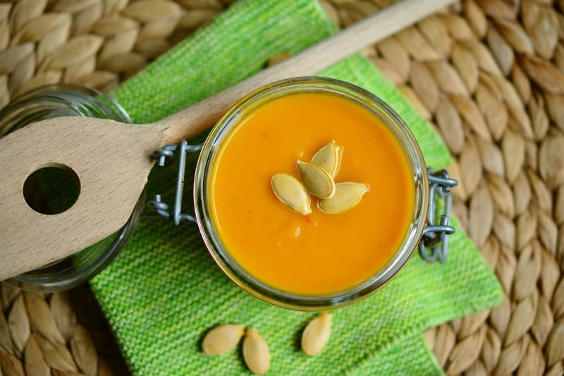 Zesty pumpkin soup