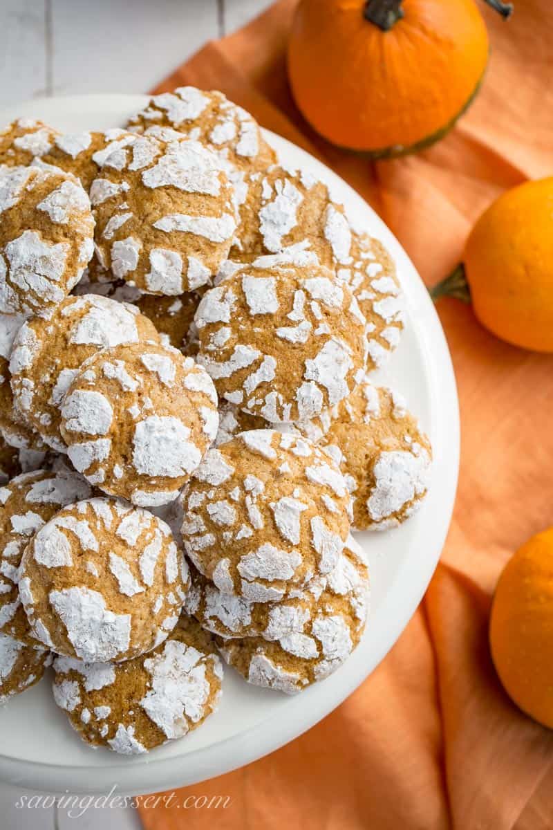 Pumpkin Crinkle Cookies