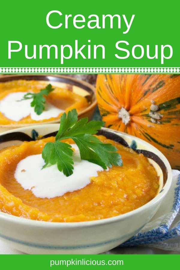 Need an easy to make healthy soup recipe to make for your family? This creamy pumpkin soup is the perfect fall comfort food for even the pickiest eaters. As always, pumpkin can be replaced by butternut squash if that's all you have. For a vegan version of this soup, make some cashew sauce to replace the cream: delicious!