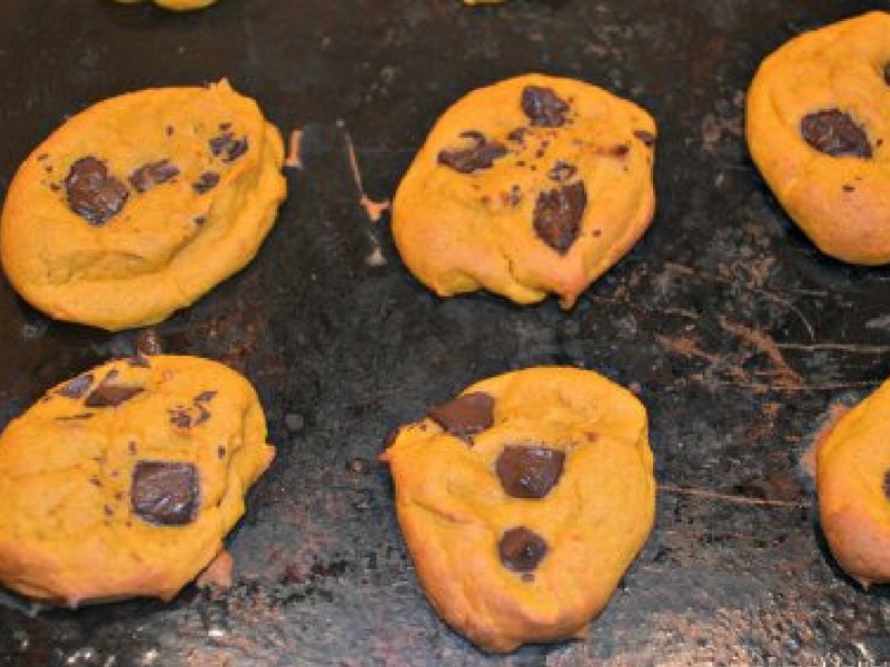 Pumpkin chocolate chip cookies