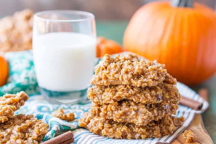 Pumpkin No Bake Cookies