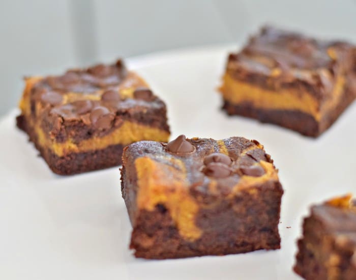 Delicious pumpkin swirl brownies