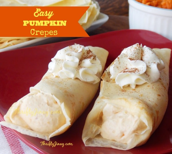 Easy pumpkin crepes