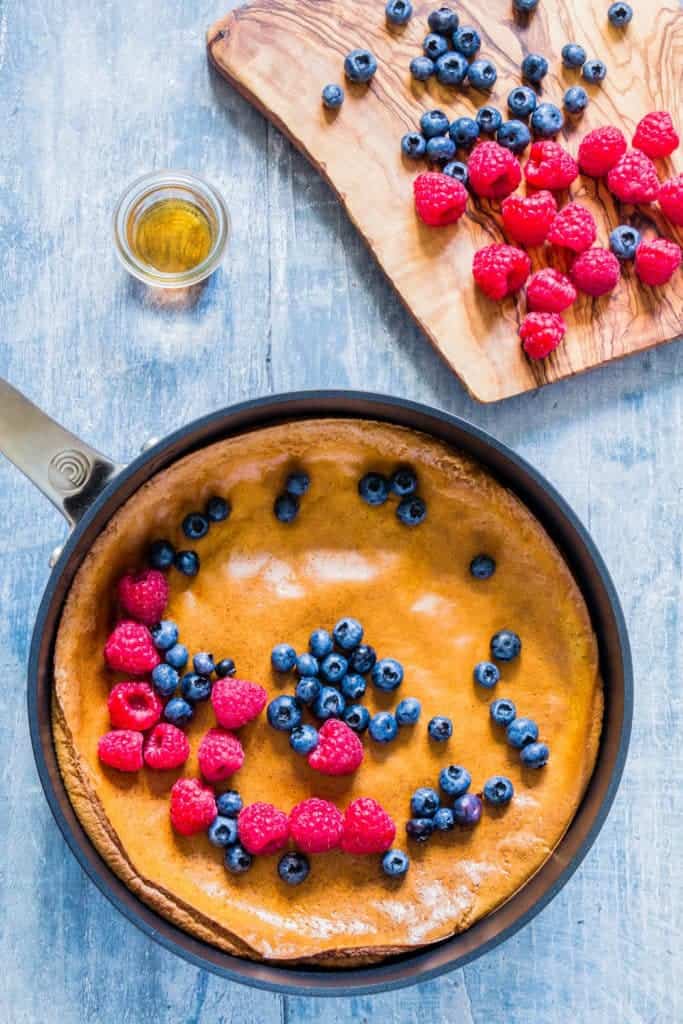 Baked pumpkin pancakes