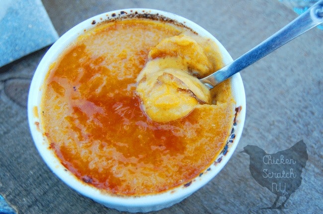 Pumpkin chai creme brulee