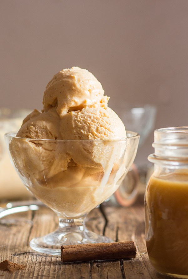 Easy homemade pumpkin gelato