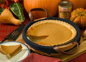 Homemade fresh pumpkin pie