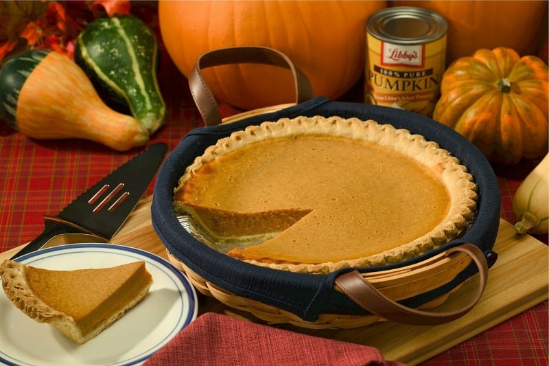 Homemade fresh pumpkin pie