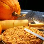 homemade pumpkin pie with fresh pumpkin