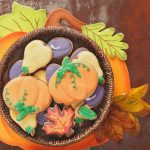 Iced pumpkin cookies