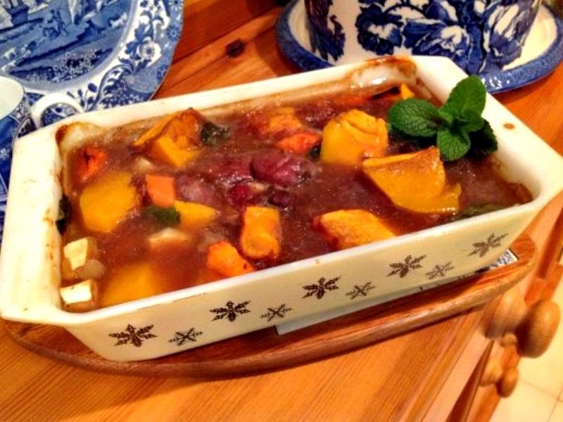 Lamb and pumpkin casserole