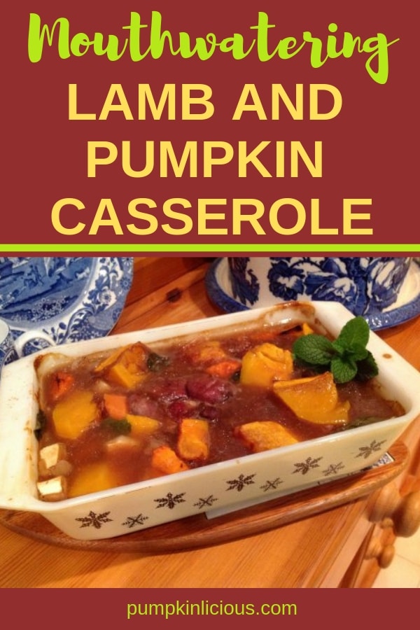 This fall, give this mouthwatering lamb and pumpkin casserole a try. Flavorful and healthy, it'll remind you of the good old days ;) #casserole #lamb #pumpkin #fallrecipes #pumpkinrecipes #delicious #recipes