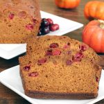 Pumpkin cranberry bread