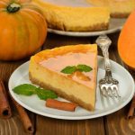 Pumpkin ginger cheesecake with caramel icing