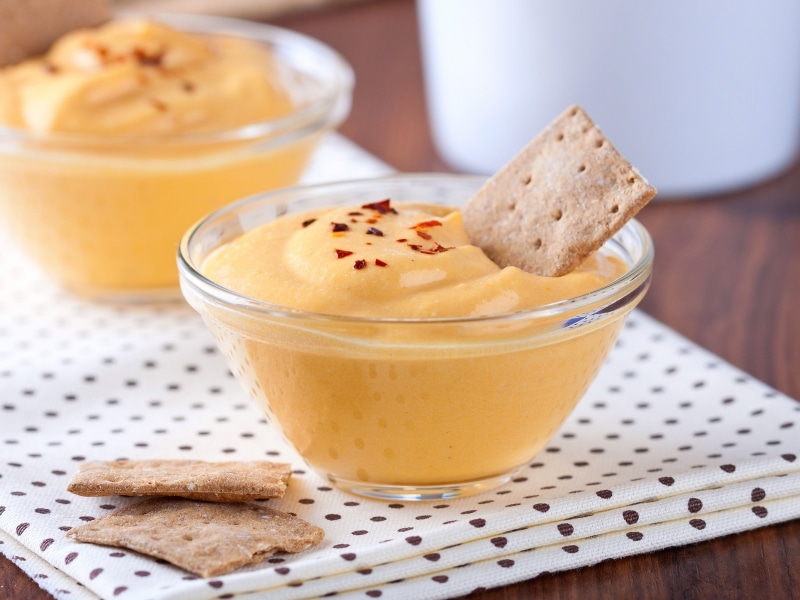 Sweet pumpkin dip with cream cheese and cinnamon