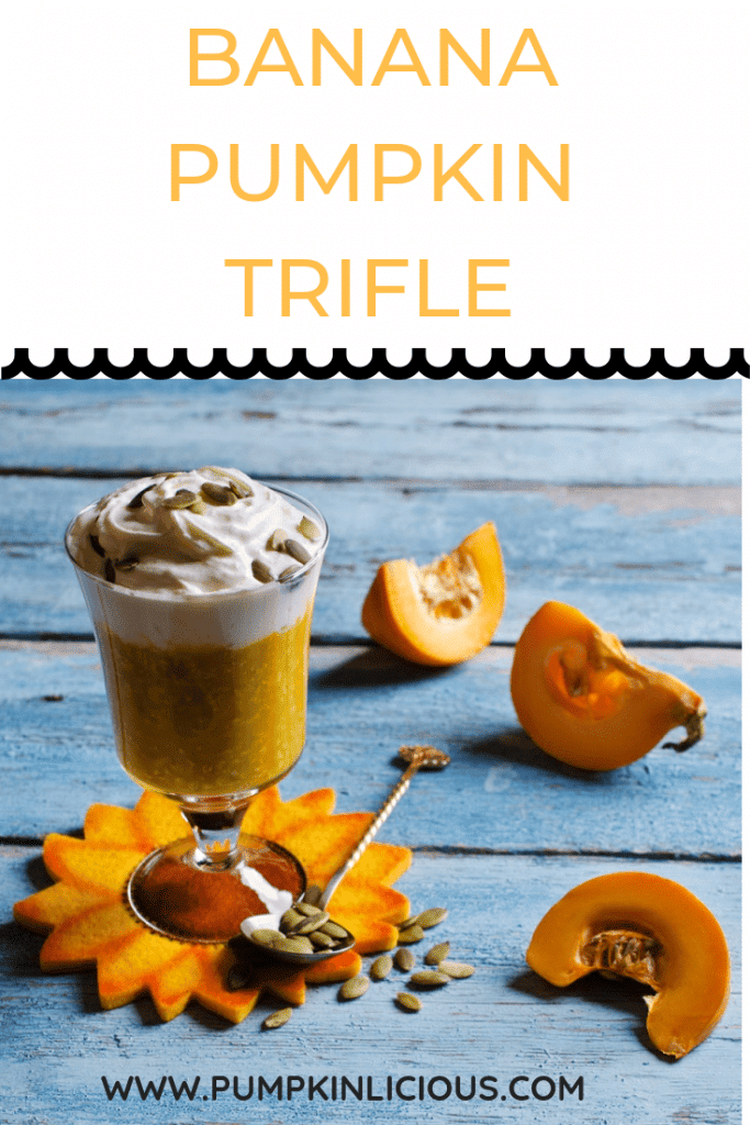 Pumpkin trifle with banana