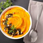 Mashed pumpkin side dish