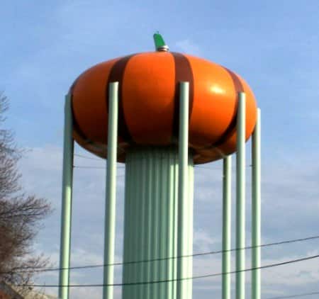 Pumpkin tower in Circleville OH