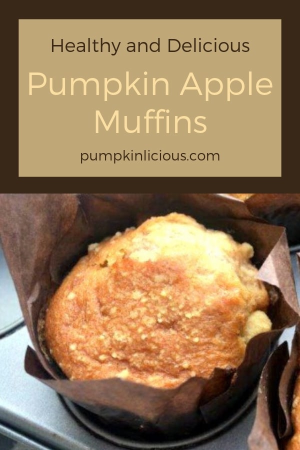 This pumpkin apple muffins recipe is a delicious fall treat that's easy to make and perfect for breakfast or as a snack. #pumpkindessert #pumpkinmuffins #pumpkinrecipes #pumpkinlicious #falltreats #fallmuffins #fallrecipes 