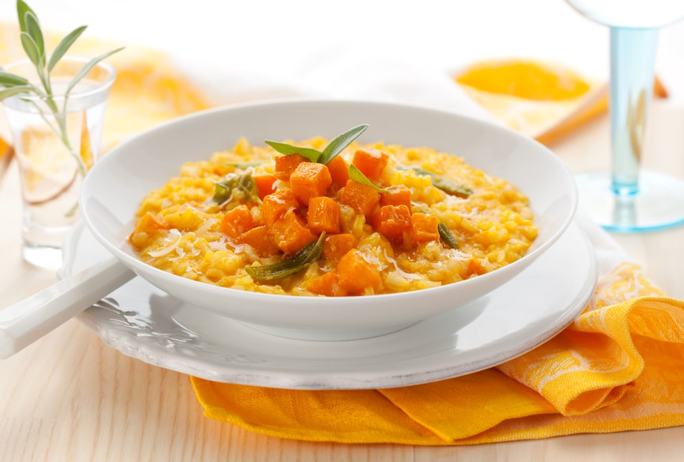 chicken pumpkin risotto