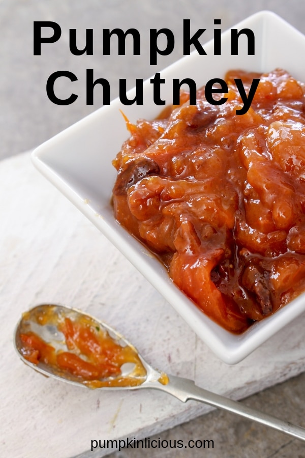 This easy pumpkin chutney recipe is a must try! You’ll have a new favorite fall recipe you can treat yourself with. Serve it with cold meats, sausages, hamburgers, cheese, sandwiches, curries, and salads. You can practically spread it on everything! #chutney #pumpkinchutney #pumpkinrecipes #pumpkin #pumpkinlicious 