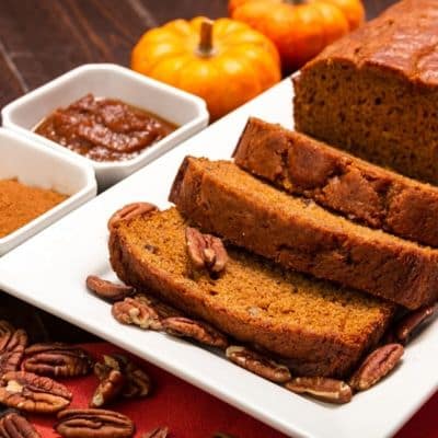 spiced pumpkin pecan bread