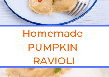 homemade pumpkin ravioli