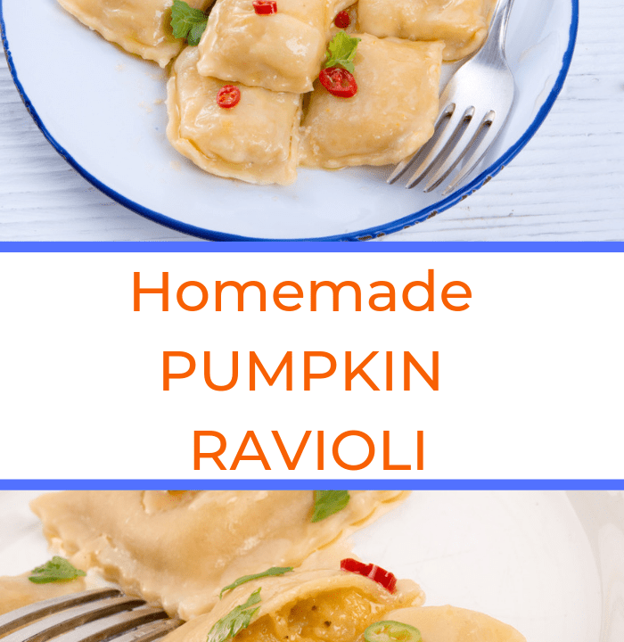 homemade pumpkin ravioli