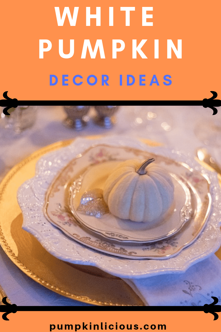 White pumpkin decoration ideas