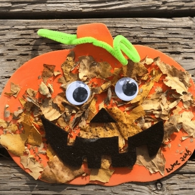 fall pumpkin leaf craft