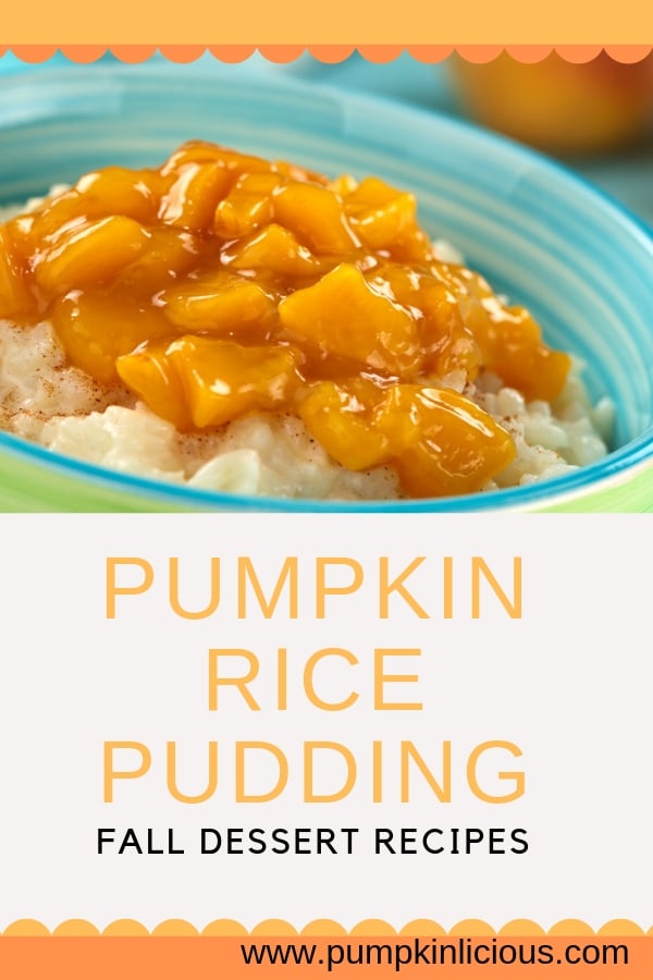 pumpkin rice pudding desserts