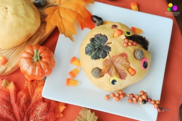 pumpkin sensory playdough