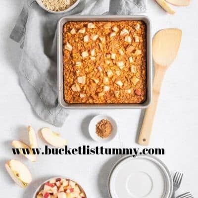 apple pumpkin pie with oats