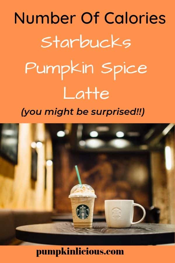starbucks pumpkin spice latte calories