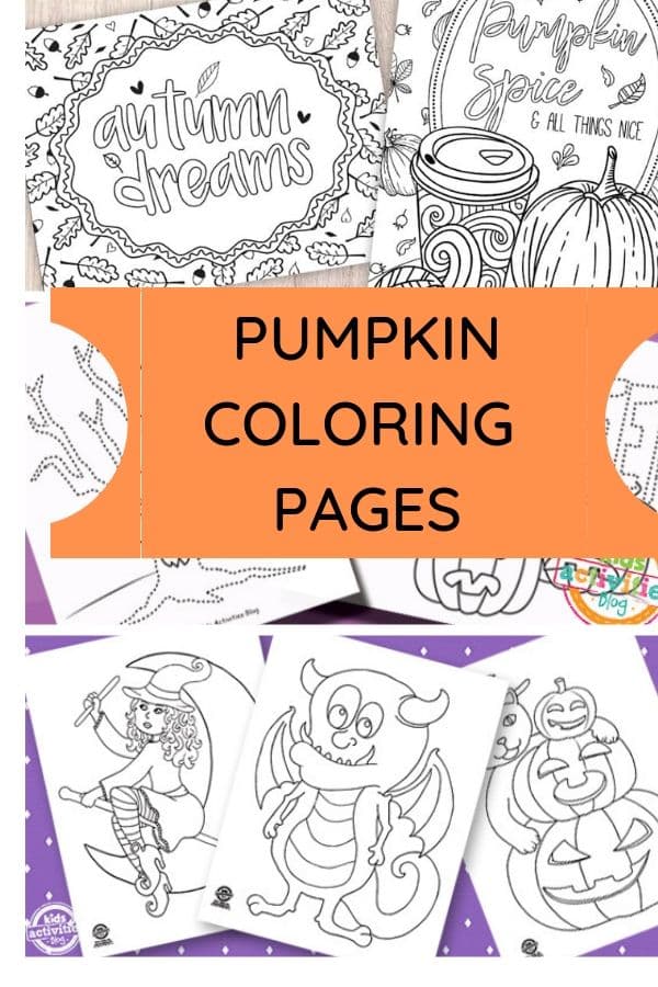 Halloween pumpkin coloring pages