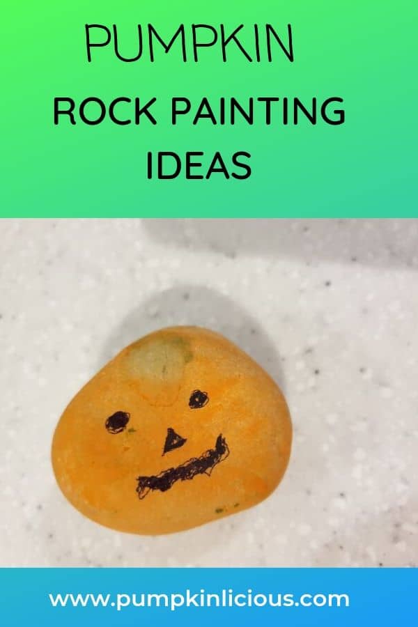 pumpkin rock painting
