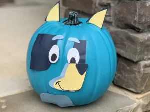 Bluey Pumpkin Design