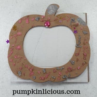 kids pumpkin wreath craft