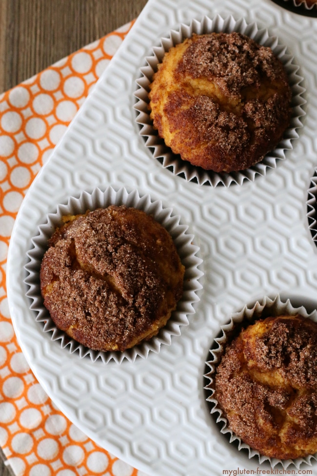 Gluten-free Snickerdoodle Pumpkin Muffins