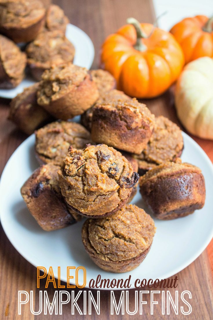 Paleo Almond Coconut Pumpkin Muffins | Easy Recipe