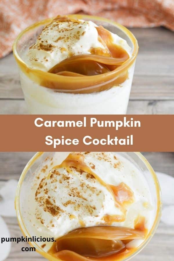 Pumpkin Spice Cocktail with caramel vodka