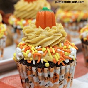 pumpkin cupcakes with espresso