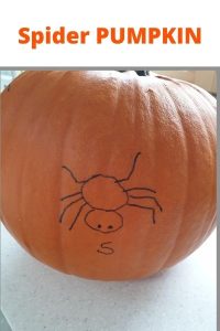 SPIDER PUMPKIN Painting 