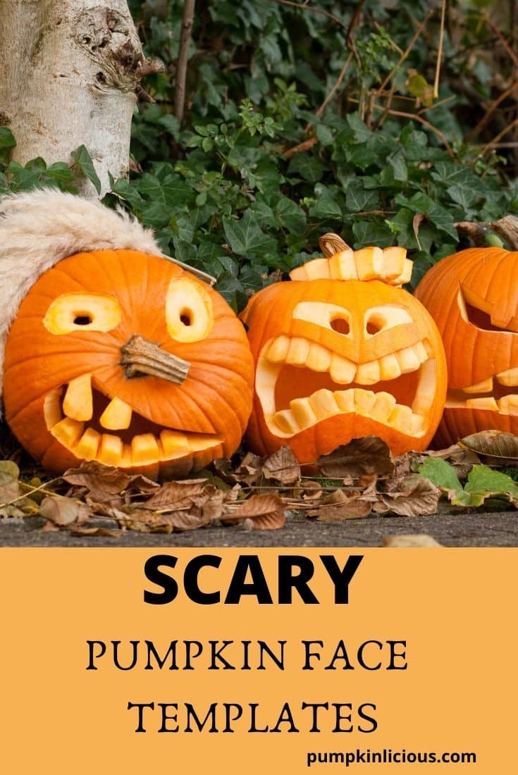 Scary Pumpkin Face Carvings