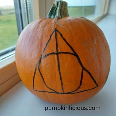 deathly hallows pumpkin